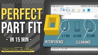 Beginner's Guide to Fit and Tolerance in Fusion 360 - Get the Perfect Fit from Your 3D Printer / CNC