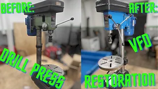 Chinese drill press | Restoration | Variable frequency drive