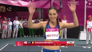 Забег Эльвиры Герман на дистанции 100м с/б. Всемирная универсиада 2017 (Тайбэи)