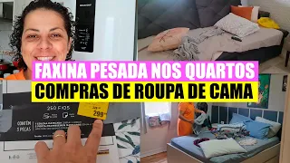 VLOG MINHA ROTINA DE SEXTA FEIRA / FAXINA PESADA / LIMPEI TODA A CASA / COMPRA DE ROUPAS DE CAMA