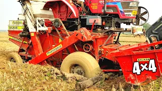 Mahindra Arjun Novo 605 Dii 4Wd Stuck in mud | Help By Arjun Novo 655 4/4 | Harvesters video