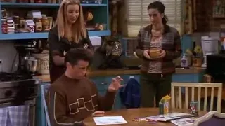 Phoebe teaches guitar to Joey . Friends sitcom(4)