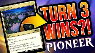 🔴 TURN 3 WINS 🔴 Pioneer Lotus Field Combo ACCELERATED by Forgotten Tech | MTG Magic: The Gathering