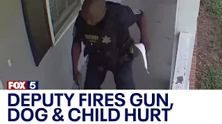 Sheriff's deputy fires gun, child and dog hurt | FOX 5 News