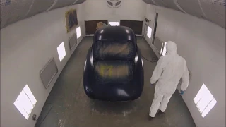 Porsche 356 Coupe Restoration - Paint shop