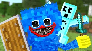 Minecraft but Huggy Wuggy beats the game for me