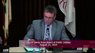 City of Santa Rosa Board of Public Utilities August 15, 2019