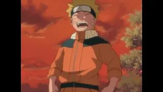 Naruto suddenly collapses off of Gamabunta after training