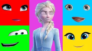 💜💙Funny Wrong Heads Face Frozen 2 Elsa The First Puzzle Disney Game