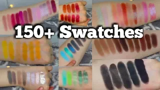 Sorting ALL My Eyeshadows into Color Categories | Swatch Party