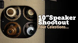 Celestion 10" speakers shootout, G10 creamback, greenback, vintage and alnico gold.