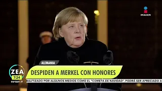 Con honores despiden a Angela Merkel en Alemania | Noticias con Francisco Zea