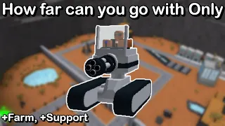 How far can you go with Zed (+Farm, +Support) | Roblox Tower Battles