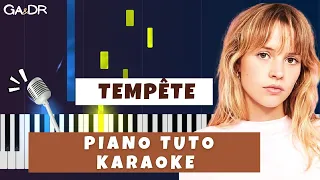 Angèle - Tempête (Piano fr Cover Tutoriel KARAOKE Paroles)