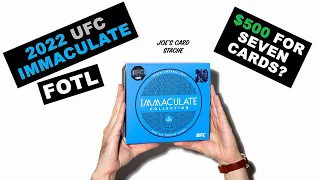 OPENING 2022 IMMACULATE UFC FOTL | $500 FOR 7 CARDS!