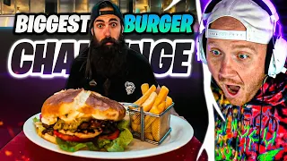 TIMTHETATMAN REACTS TO SCOTLAND'S BIGGEST BURGER CHALLENGE (BEARDMEATSFOOD)