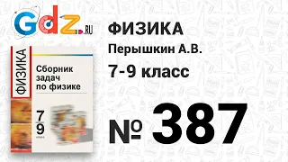 № 387 - Физика 7-9 класс Пёрышкин сборник задач