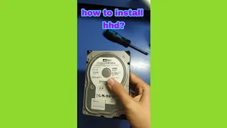 how to install hard disk drive ( hdd ) in computer desktop (pc)#shorts #hdd