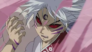 When Sesshomaru turns into a big dog, he only listens to the bell