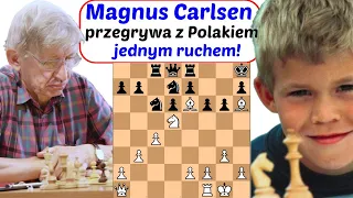 SZACHY 330# Ireneusz Łada (Polska) vs 11-letni Magnus Carlsen (Norwegia). Partia angielska analiza