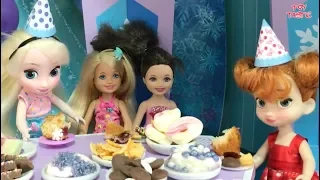 Elsa Birthday Party Party with Princess Friends Surprise Gifts Cake Ice Cream Games Fancy Dress!