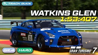 Gran Turismo 7 | Watkins Glen Long Course Track Guide | GT-R Gr.4