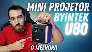 O MELHOR MINI PROJETOR - BYINTEK U80 LANÇAMENTO NO ALIEXPRESS