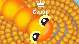 Snake.io GIANT Orange snake REACH 10,000+ SCORE in snakeio ! snake io🐍 - Dzuup Gameplay #19