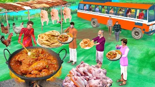 New Delhi Wala Ka Chicken Changezi Paratha Chicken Curry Street Food Hindi Kahaniya Moral Stories