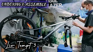 UNBOXING & ASSEMBLE - 2021 LIV TEMPT 3 SLATE GRAY XS + WEIGHT