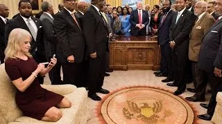 Kellyanne Conway Calls Attacks Over Oval Office Photo "Venomous"