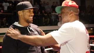 WHEN ANTHONY JOSHUA MET SHANNON BRIGGS! - LETS' GO CHAMP - YORK HALL ERUPTS AS HEAVYWEIGHT PAIR MEET