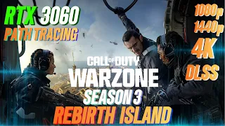 COD​ Warzone SEASON 3 RTX 3060 FPS TEST | RTX 3060 & i5 12400F Benchmark 1080p/1440p/4K