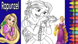 Learn How To Colour Disney Princess Rapunzel Step by step) Disney princess coloring page/coloring