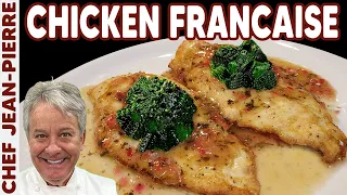 Classic Chicken Française with Butter Lemon Sauce - Chef Jean-Pierre