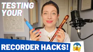 this is probably a bad idea: testing your recorder hacks