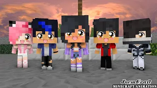 CHICKEN WINGS MEME DANCE | SHUFFLE DANCE | APHMAU CREW AARON, ZANE, KC & EIN - Minecraft Animation