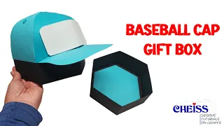 DIY Baseball Cap Gift Box | Hat Favor Box Tutorial | Paper gift box ideas.