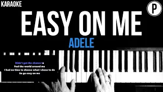 Adele - Easy On Me Karaoke Acoustic Piano Instrumental Cover Lyrics