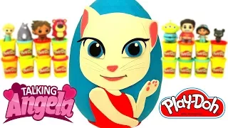 Ovo Surpresa Gigante da Talking Angela em Português Brasil de Massinha Play Doh