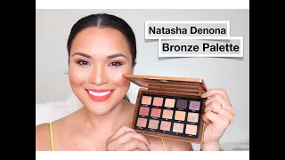 The Natasha Denona Bronze Palette - Unboxing- Swatches- Demo by Swatch Queen