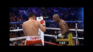 Floyd Mayweather's tricks for fighting a southpaw on the front foot