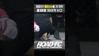 챔피언 황인수를 저격한 윤태영 하이킥 KO