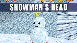 Super Mario 64 Switch Snowman's Lost His Head, Course 4 Cool, Cool Mountain Star 5 - 3D All Stars