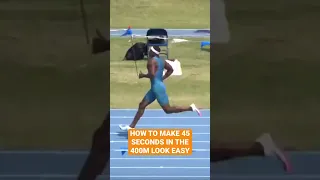 How to Make 45 in the 400m look EASY 🏃🏾‍♂️🔥💨 || 2023 Track & Field #shorts