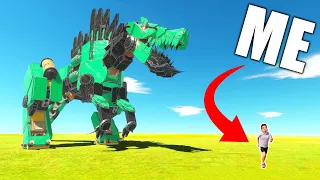 FIGHTING A ROBO T-REX! (Animal Revolt Battle Simulator)