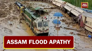 Over 500 Families In Assam Live On Railway Tracks As Flood Swamps Villages | Assam Flood Apathy