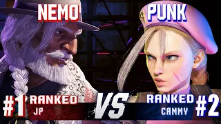 SF6 ▰ NEMO (#1 Ranked JP) vs PUNK (#2 Ranked Cammy) ▰ Ranked Matches