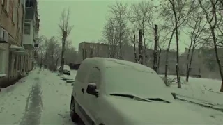 Ранним утром на работу (Бердянск 13 02 2018)