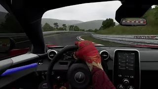 McLaren Senna flat out on the Nürburgring. Forza Motorsport 7